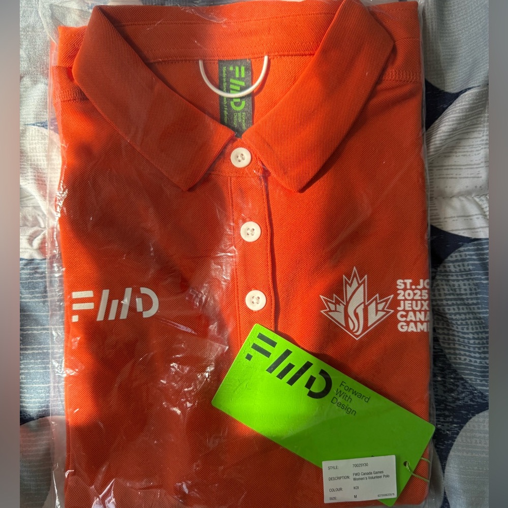 2025 Canada summer games Supreme Orange Polo